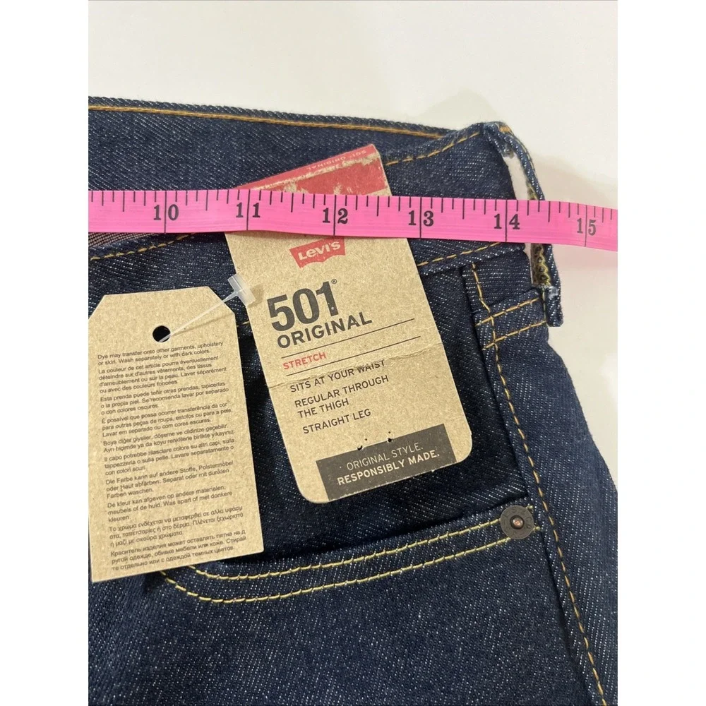 NWT Men's‎ Levi's 501 Button Fly Original Fit Straight Leg Dark Wash W28 x L30